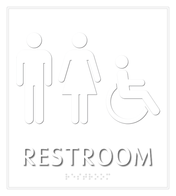 Restroom Unisex Handicapped Sign
