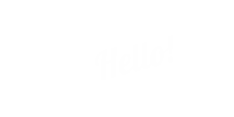 Hello! Tabletop Tent Sign
