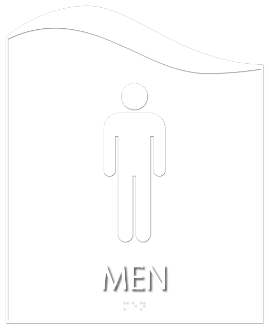 Pacific - Men Restroom Sign