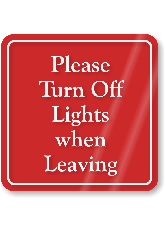 turn off lights