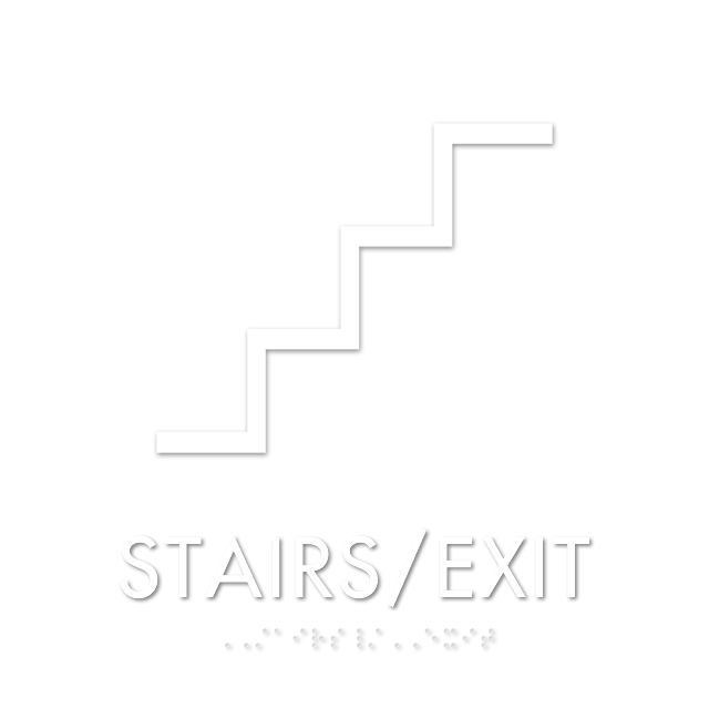 Stairs Exit Apex Regulatory Sign