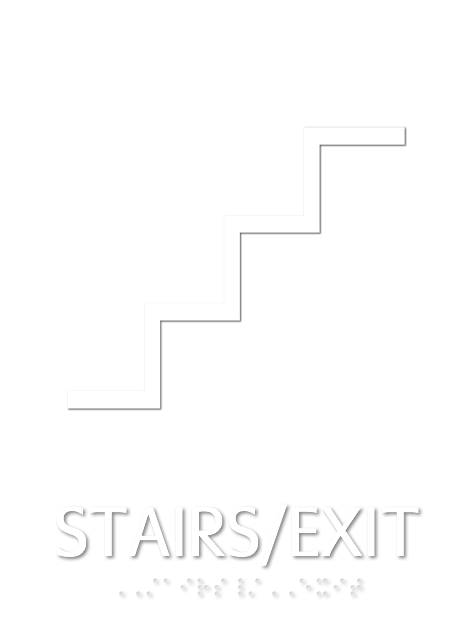 Stairs Exit Deco Regulatory Sign