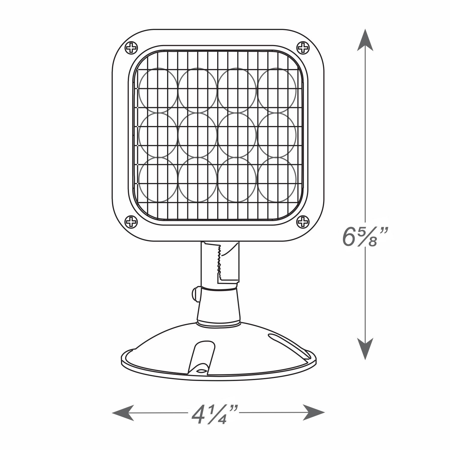 LED Single Head Remote Lamp Head SKU EXITRH1LED