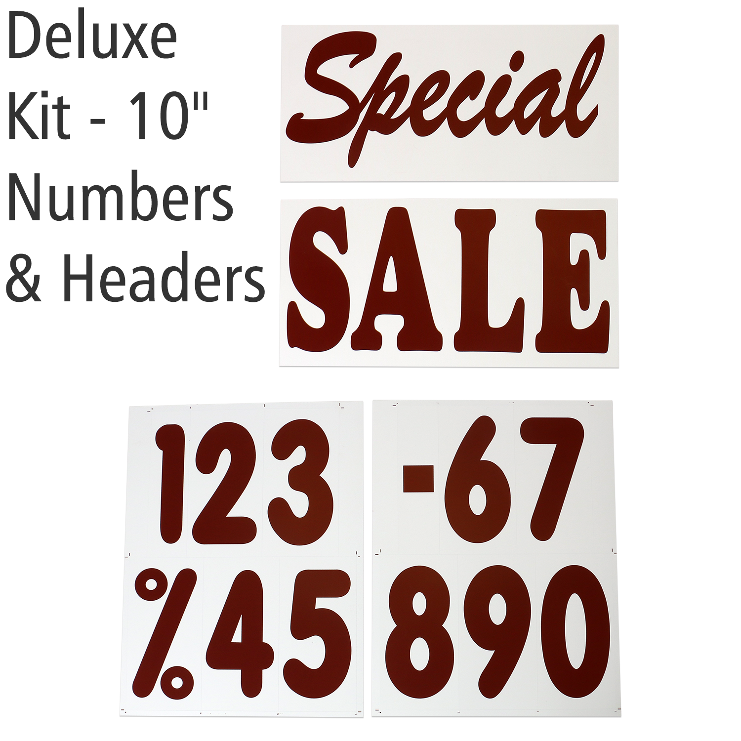 289-5" Replacement Letter & Numbers for Roadside & XL Message Board Signs 