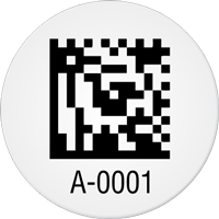 Circular 2D Custom Template  Barcode