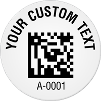 Circular 2D Custom Template  Barcode