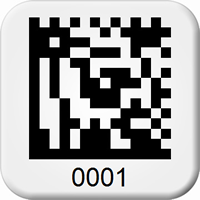 Custom 2D Barcode Asset Tags  Add Numbering