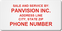 Asset Label, Sale and Service by Company Name, Phone Number