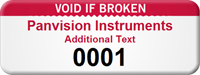 Void If Broken Personalized Asset Tag with Numbering
