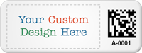Personalized 2D Barcode Asset Tag