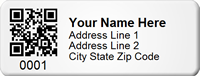 QR Code Asset Tag Add Address City State
