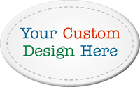 Oval Customizable Tag Add Own Design (Full Color)
