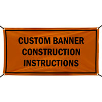 Add Construction Instructions Custom Vinyl Banner