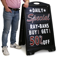 Changeable Message Board Sign Kit - Pro (Black)