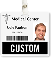 Custom Badge Buddy For Vertical ID Cards