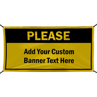 Please Your Wording Here Custom Vinyl Banner