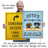 Custom coroplast signs