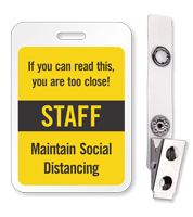 ID Reusable Name Badge - Staff