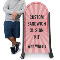 Upload Any Design Rounded Top Custom BigBoss Sign Kit