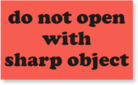 Do Not Open with Sharp Object
