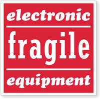 Electronic Fragile Equipment Label
