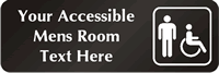 Custom Sign Accessible Mens Room Symbol