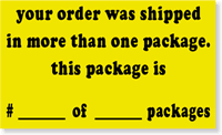 Your Order Has Been Shipped Label
