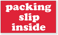 Packing Slip Inside Label