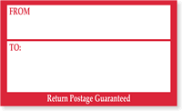 Return Postage Guaranteed Label