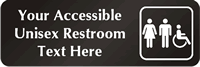 Custom Sign Accessible Unisex Restroom Symbol