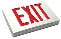 Cast Aluminum Exit Sign With White Face