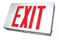 Chicago-Approved Exit Sign, Steel face