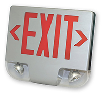 Exit Sign With Led Lamp
