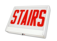 Chicago Approved Stairs Sign, Steel face