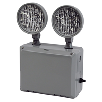 TFX Wet Location Rated Two Head Emergency LED Light