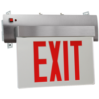 Edge-Lit LED Exit Sign, UL924 And NFPA 101