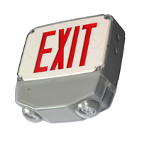 Wet Location Combo LED Exit Sign