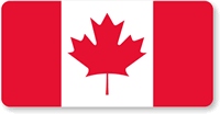 Canadian Flag Helmet Hard Hat Stickers