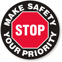 MAKE SAFETY YOUR PRIORITY Hard HAT DECAL