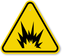 ISO Explosion, Arc Flash Symbol Warning Sign