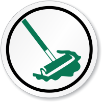 Keep This Area Clean ISO Circle Sign