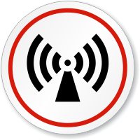 Non-Ionizing Radiation Symbol ISO Circle Sign