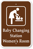 Baby Changing Station Women's Room   Campground Sign