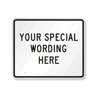 Customizable Horizontal Black Template Parking Sign