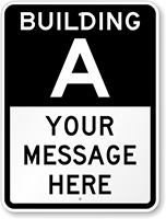 Building   Your Message Here Custom Sign