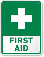 Swimming Pool First Aid Sign