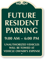 Time Limit Resident Parking SignatureSign