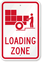 Loading Zone Sign (With Graphic)