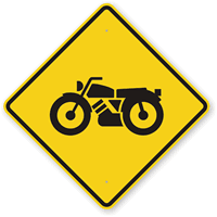 Motorcycle Symbol   Motorcycle Crossing Sign