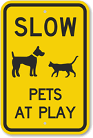 Pets At Play Sign